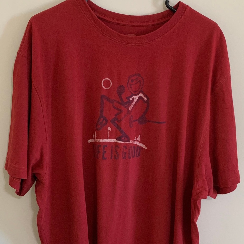 Men's Life is Good Tee Shirt  XXL